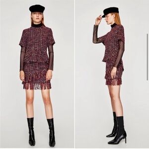 Zara tweet top peplum